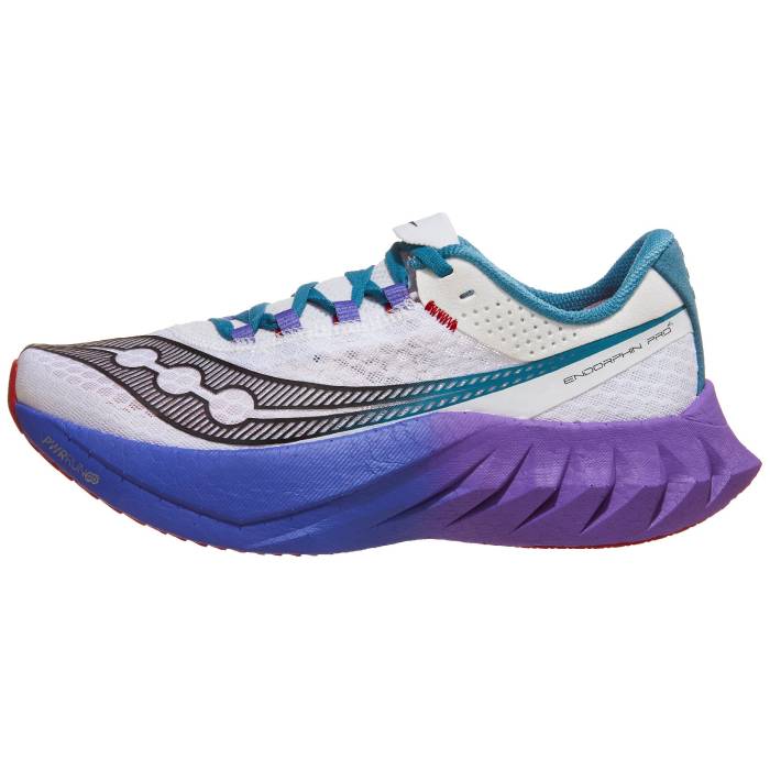 サッカニー Saucony 【 Endorphin Pro 4 Women White/Shadow 】 労働者階級 レディース 白いこと 白いこと シャドー・シャドウ