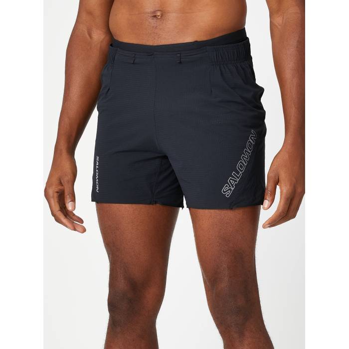 【★百貨店SALE★6/11十二時2時迄】サロモン Salomon 【 Men\u0027s Sense Aero 5\" Short Men Deep Black 】 メンズ メンズ ディープ 黒いこと 黒いこと"