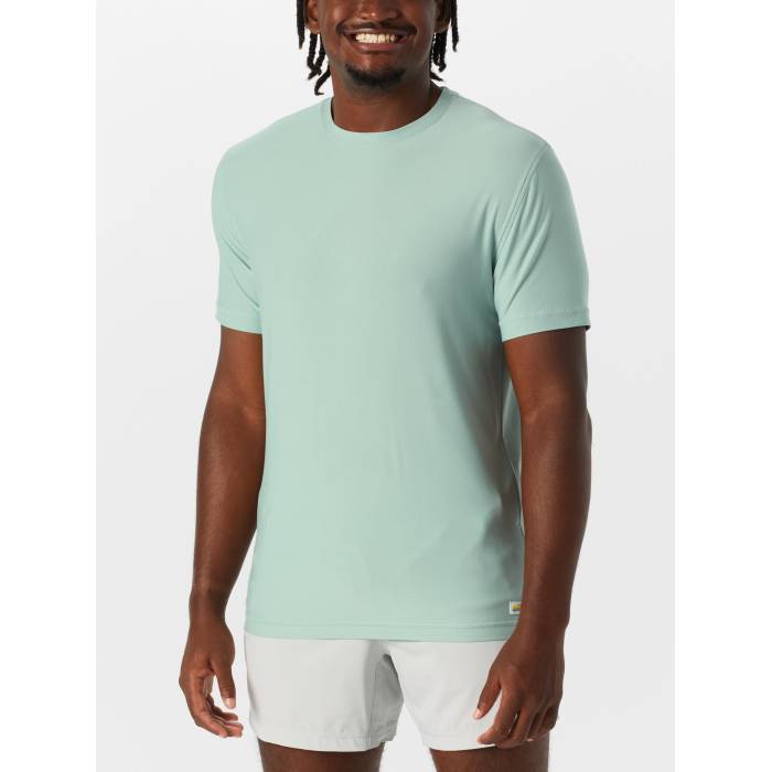 【★百貨店SALE★6/11十二時2時迄】Vuori 【 Men\u0027s Strato Tech Tee Men Sea Spray 】 メンズ テック プルオーバー メンズ