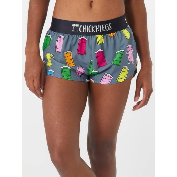 Chicknlegs 【 Women's Porta Potty 1.5" Split Shorts Women Porta Potty 】 レディース ショーツ レディース|スニケス
