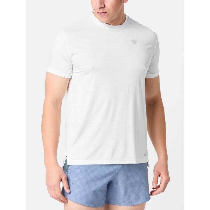 【★百貨店SALE★6/11十二時2時迄】Rabbit 【 Men\u0027s Upf Tee Short Sleeve Men Snow White 】 メンズ プルオーバー Sleeve 捩り メンズ 白いこと 白いこと