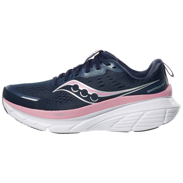 【★百貨店SALE★6/11真夜中2時迄】サッカニー Saucony 【 Guide 18 Women Navy/Orchid 】 レディース 紺色 米国海軍