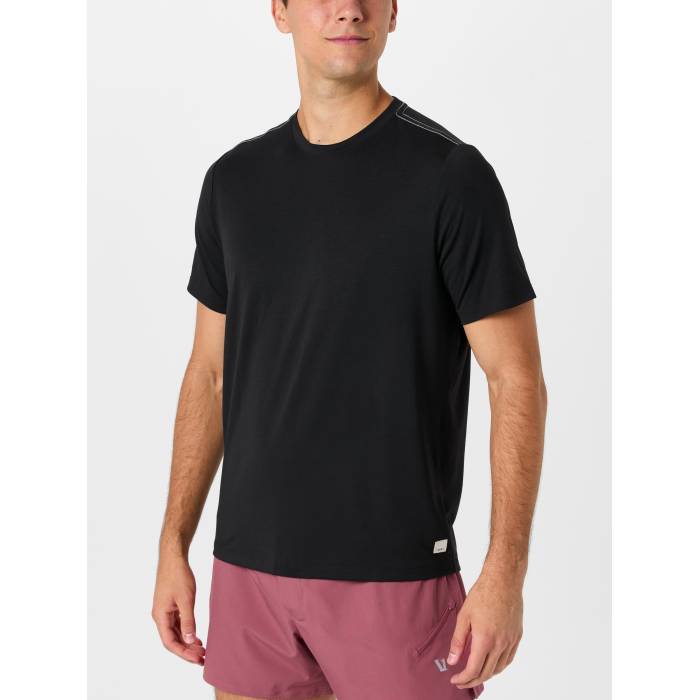 【★百貨店SALE★6/11十二時2時迄】Vuori 【 Men\u0027s Current Tech Tee Men Black 】 メンズ テック プルオーバー メンズ 黒いこと 黒いこと