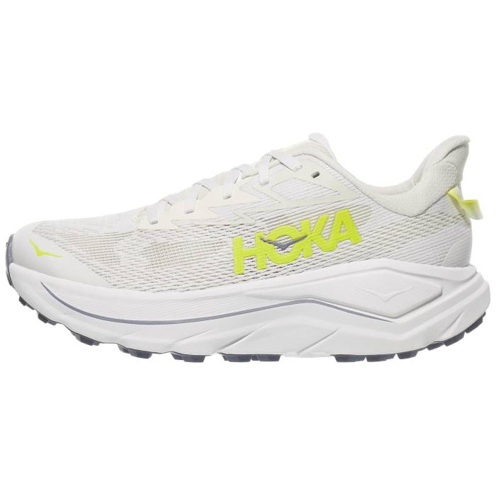 【★百貨店SALE★6/11十二時2時迄】Hoka 【 Challenger 8 Men White/Neon Hoka Citrus 】 メンズ 白いこと 白いこと