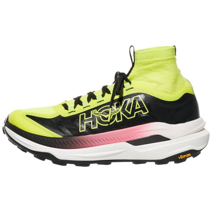 Hoka 【 Tecton X 3 Men Neon Hoka Citrus/Black 】 メンズ 黒いこと 黒いこと