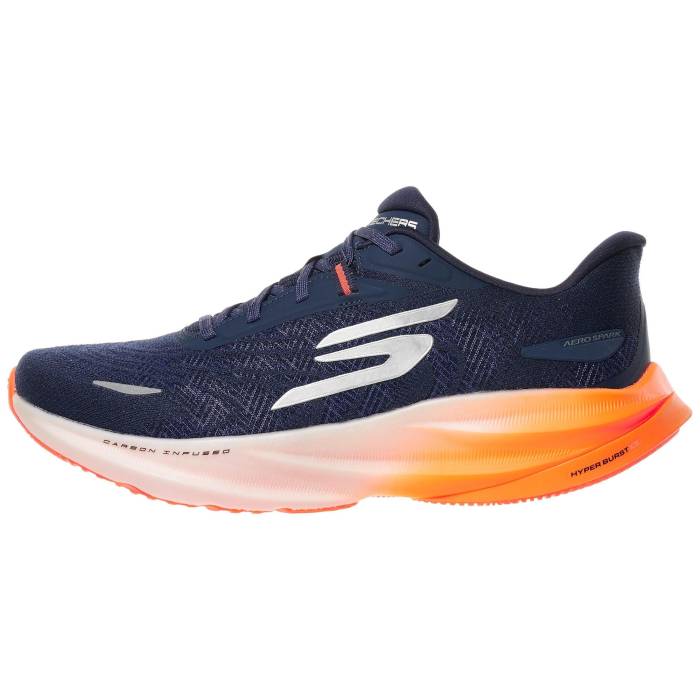【★百貨店SALE★6/11真夜中2時迄】スケッチャーズ Skechers Performance 【 Skechers Aero Spark Men Navy/Orange 】 スケッチャーズ メンズ 紺色 米国海軍 orange 橙・オレンジ色