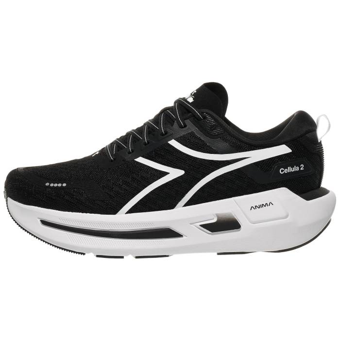 ディアドラ Diadora 【 Cellula 2 Men Black/White 】 メンズ 黒いこと 黒いこと 白いこと 白いこと
