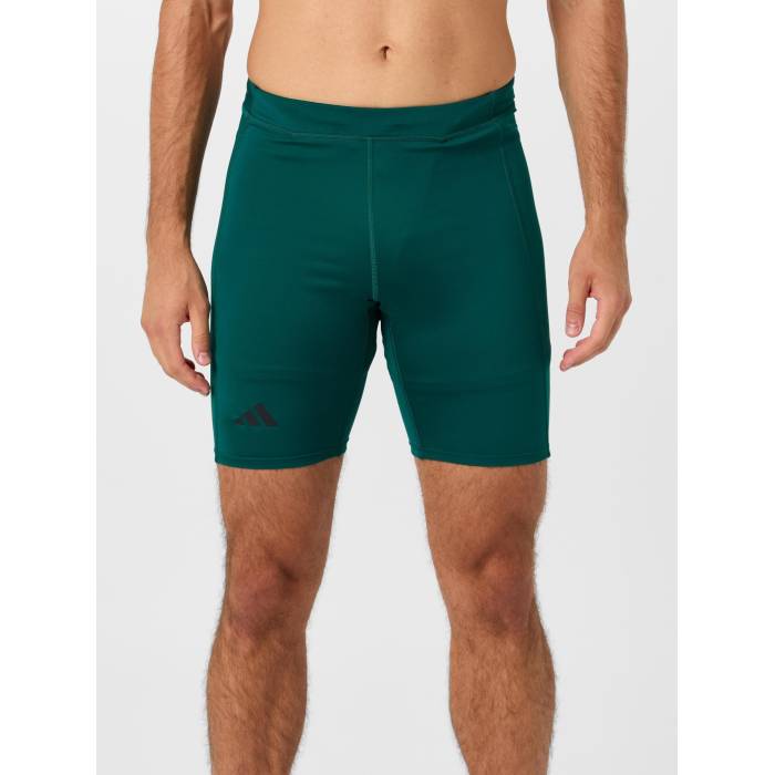 アディダス Adidas 【 Men's Adizero Teal Half Tight Men Solid Teal 】 メンズ アディゼロ ハーフ メンズ ソリッド