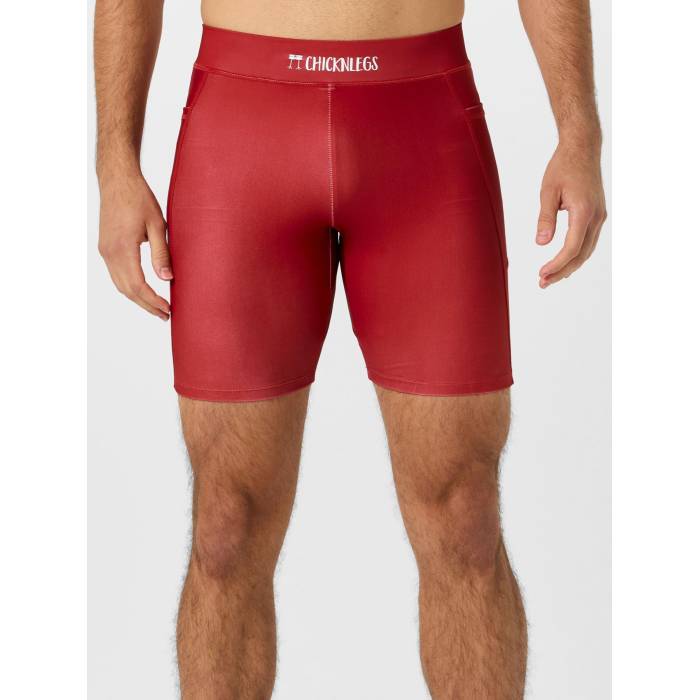 Chicknlegs 【 Men\u0027s Cardinal Red 8\" Half Tight Men Cardinal Red 】 メンズ 枢機卿 Red 赤・赤いこと 二分の一 メンズ 枢機卿 Red 赤・赤いこと"