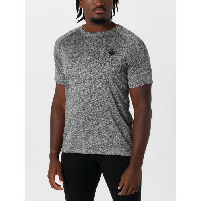 Rabbit 【 Men\u0027s Ez Tee Perf Trail Short Sleeve Men Charcoal 】 メンズ プルオーバー Sleeve 捩り メンズ 濃灰色