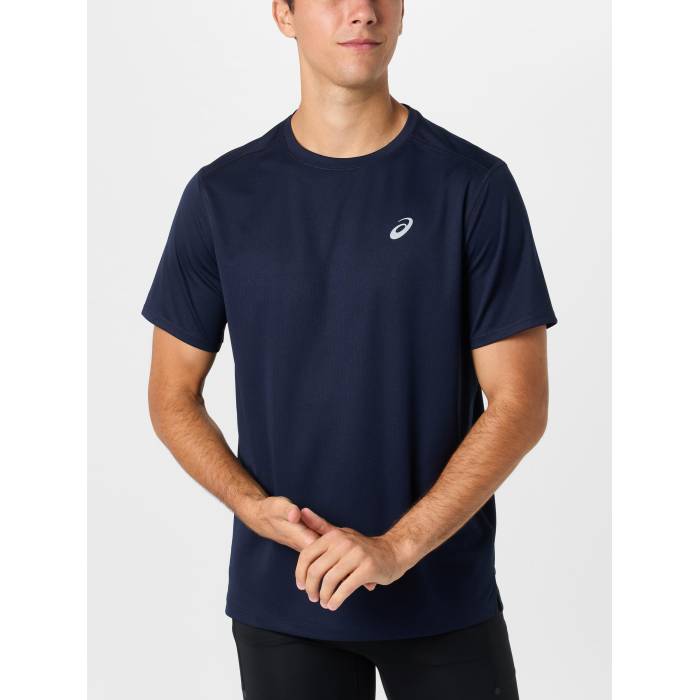 アシックス Asics 【 Men's Silver Short Sleeve Men Midnight 】 メンズ Silver 銀色・シルバー Sleeve スリーブ メンズ