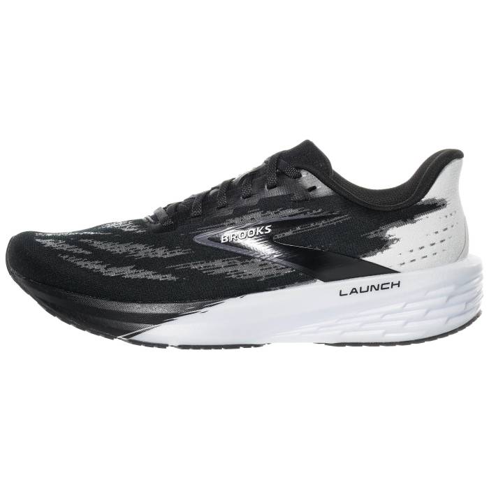 ブルックス Brooks 【 Launch 11 Women Black/White 】 レディース 黒いこと 黒いこと 白いこと 白いこと