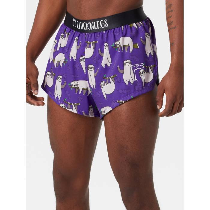 Chicknlegs 【 Men\u0027s Sloths 2\" Split Shorts Men Sloths 】 メンズ さる股引き メンズ"