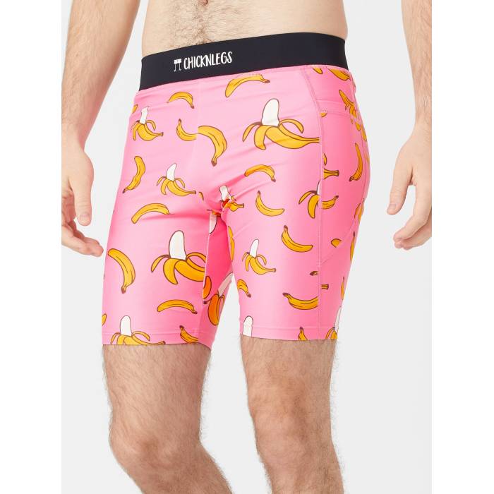 Chicknlegs 【 Men\u0027s Pink Banana 8\" Half Tight Men Pink Bananas 】 メンズ pink サクラ色 二分の一 メンズ pink サクラ色"