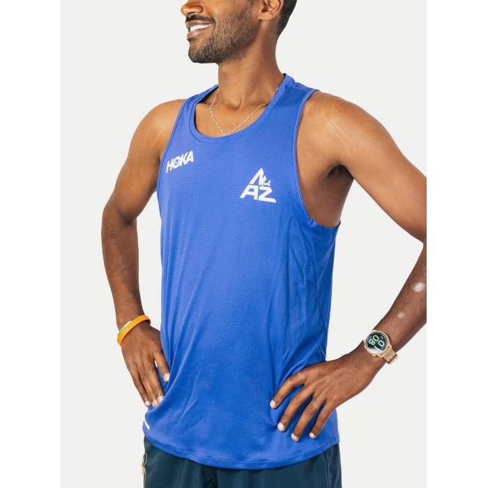 Hoka Naz Elite 【 Naz Elite Men's Glide Singlet Bluing Men Bluing 】 エリート メンズ グライド Singlet シングレット メンズ｜スニケス 12,284円