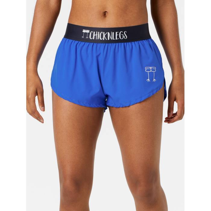 Chicknlegs 【 Women's Royal Blue 1.5" Split Shorts Women Royal Blue 】 レディース 青色 ブルー ショーツ レディース 青色 ブルー|スニケス