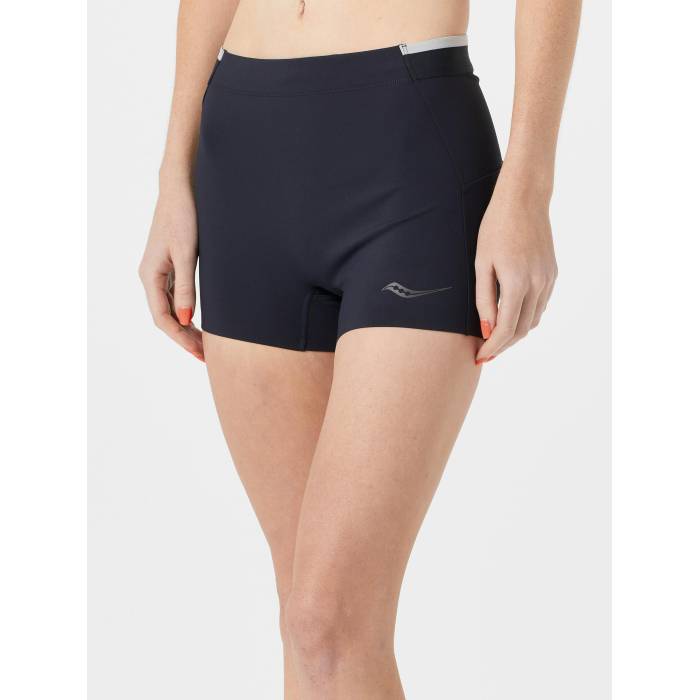 サッカニー Saucony 【 Women's Endorphin Hot Short Women Black 】 レディース レディース 黒色 ブラック|スニケス