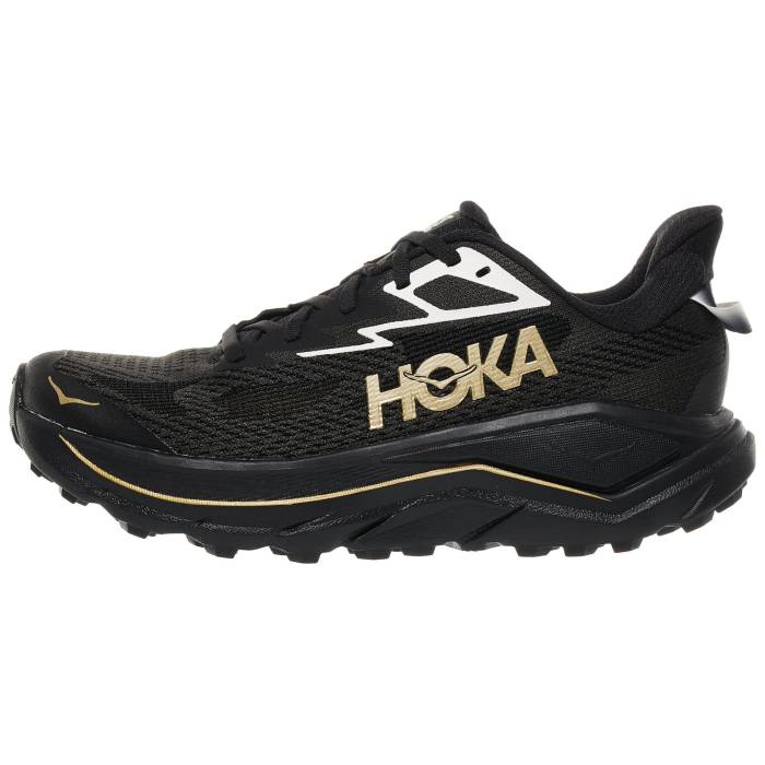 【★百貨店SALE★6/11十二時2時迄】Hoka 【 Challenger 8 Women Black/Gold 】 レディース 黒いこと 黒いこと ゴールド