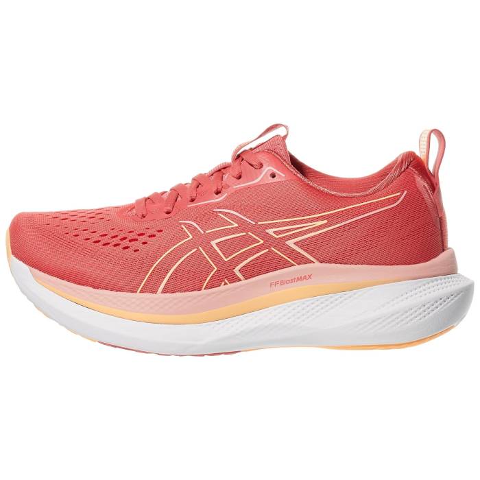アシックス Asics 【 Glideride Max Women Dark Pink Clay/Orange 】 マックス レディース pink ピンク orange 橙・オレンジ｜スニケス