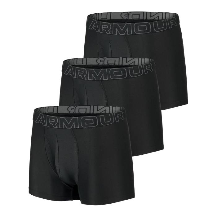 アンダーアーマー Under Armour 【 Men's Underwear 3" Boxer 3Pk Men Black 】 メンズ アンダーウェア 下着 メンズ 黒色 ブラック｜スニケス
