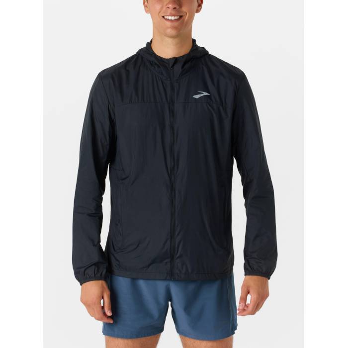 【★百貨店SALE★6/11真夜中2時迄】ブルックス Brooks 【 Men\u0027s Canopy Packable Jacket Men Black 】 メンズ Jacket 上衣 メンズ 黒いこと 黒いこと