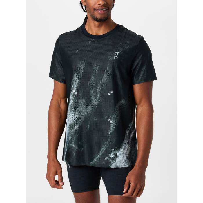 オン On 【 Men\u0027s Pace-T Black/Glacier Men Black/Glacier 】 メンズ メンズ 黒いこと 黒いこと