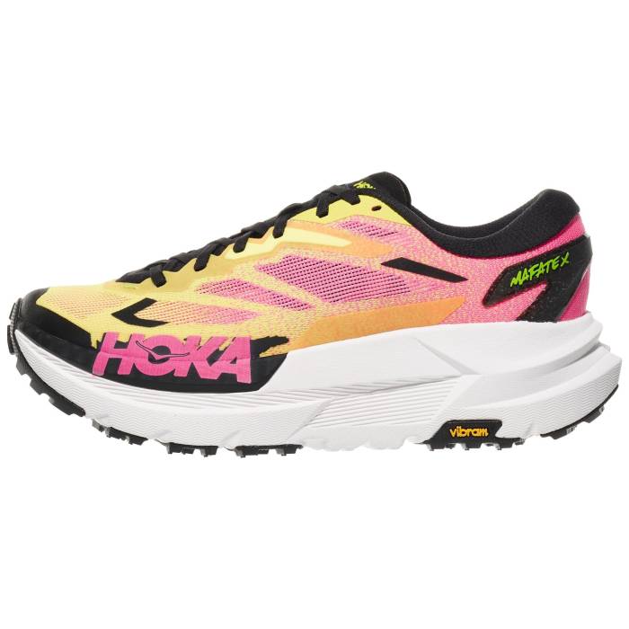Hoka 【 Mafate X Men Neon Hoka Citrus/Neon Rose 】 メンズ Rose サクラ色