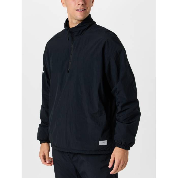 クラフト Craft 【 Men's Subz Overhead Half Zip Jacket Men Black 】 メンズ ハーフ Jacket ジャケット メンズ 黒色 ブラック