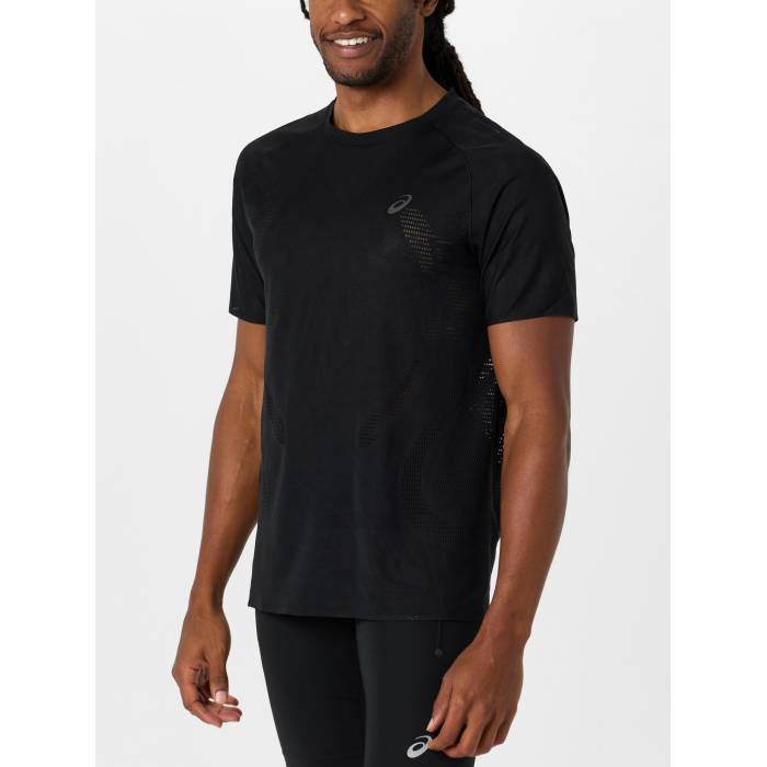 アシックス Asics 【 Men's Metarun Short Sleeve Men Performance Black 】 メンズ Sleeve スリーブ メンズ パフォーマンス 黒色 ブラック