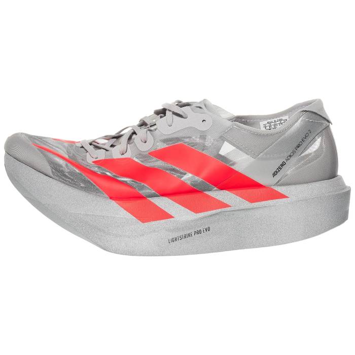 アディダス Adidas 【 Adizero Adios Pro Evo 2 Unisex Silver/Red 】 アディゼロ アディオス 労働者階級 ユニ一発やる Silver しろがね色・しろがね色 Red 赤・赤いこと