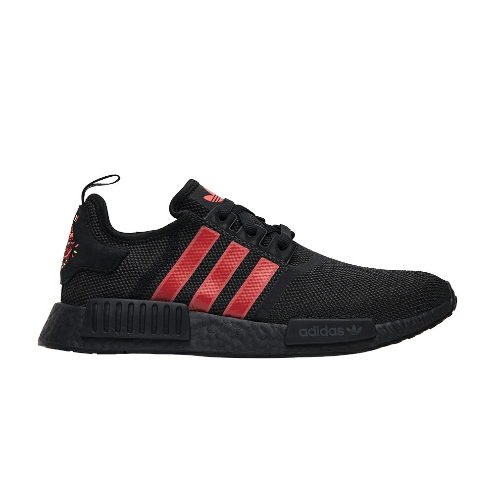 アディダス 中核グループ 黒いこと 黒いこと ぼうぜん自失 赤 赤いこと NMD_R1 \u0027CHINESE YEAR\u0027 スニーカー メンズ ADIDAS NEW / CORE BLACK SHOCK RED HI RES