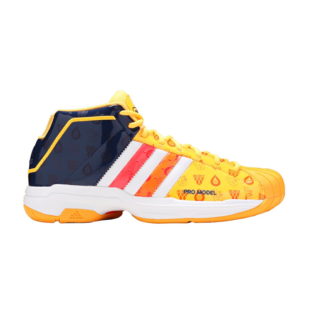 アディダス プロ 橙 オレンジ テック 藍色 インディゴ 白色 ホワイト プロモデル 'SIGNAL INDIGO' スニーカー メンズ ADIDAS PRO MODEL 2G ORANGE / TECH INDIGO CLOUD WHITE SIGNAL|スニケス