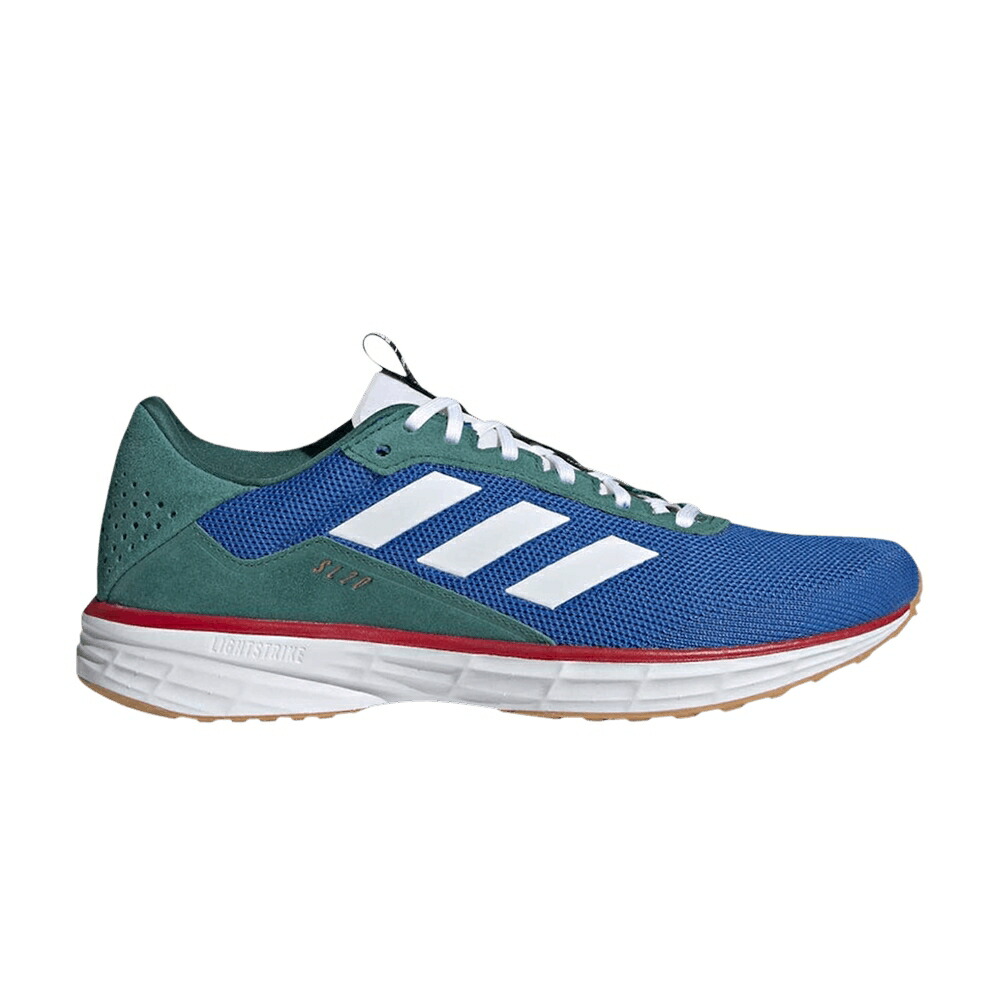 アディダス 青色 ブルー コア 白色 ホワイト 赤 レッド BLUE スニーカー メンズ ADIDAS NOAH X SL20 / BLUE CORE WHITE LUSH RED