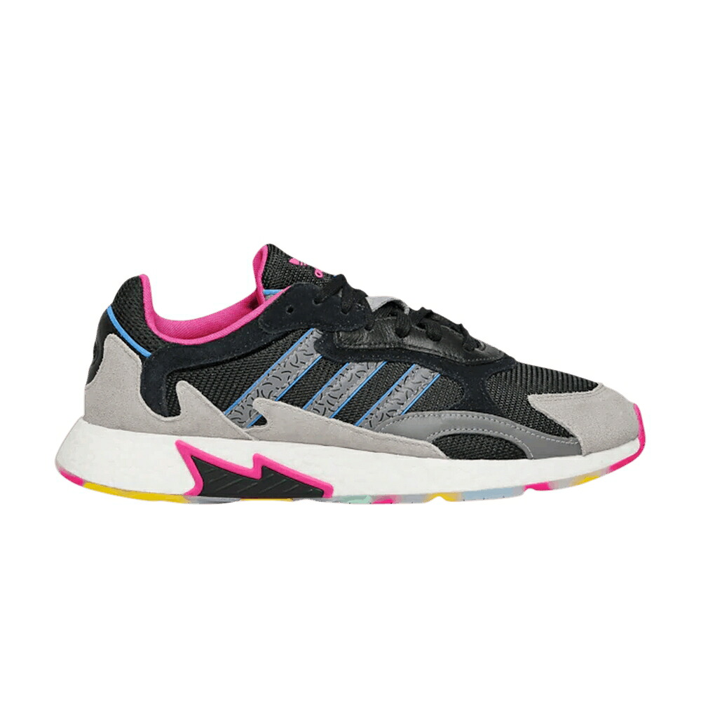 アディダス ラン コア 黒色 ブラック ピンク 青色 ブルー 'BLACK PINK' スニーカー メンズ ADIDAS TRESC RUN / CORE BLACK PINK BLUE FOOTWEAR|スニケス