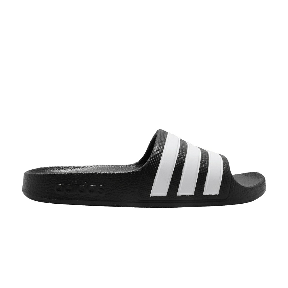 アディダス アディレッタ アクア サンダル コア 黒色 ブラック 白色 ホワイト \'BLACK\' スニーカー メンズ ADIDAS ADILETTE AQUA SLIDE J / CORE BLACK CLOUD WHITE CORE