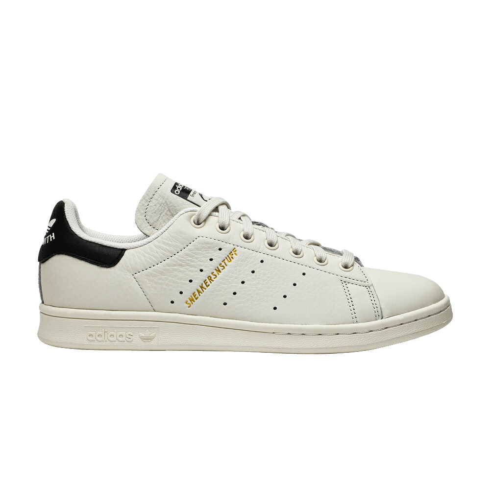 アディダス コア 白色 ホワイト 黒色 ブラック ゴールド スタンスミス 'FOUNDING FATHERS' スニーカー メンズ ADIDAS SNEAKERSNSTUFF X STAN SMITH / CORE WHITE CORE BLACK GOLD|スニケス