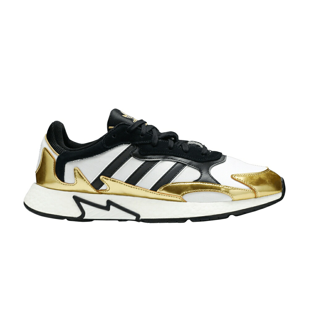 アディダス ラン 黒色 ブラック ゴールド 白色 ホワイト 'BLACK GOLD' スニーカー メンズ ADIDAS TRESC RUN METALLIC / BLACK METALLIC GOLD WHITE