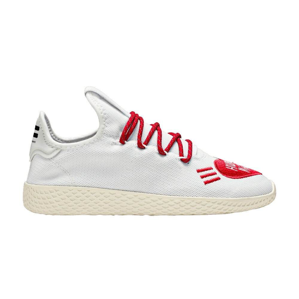 アディダス テニス 白色 ホワイト 'LOVE' スニーカー メンズ ADIDAS HUMAN MADE X TENNIS HU / WHITE