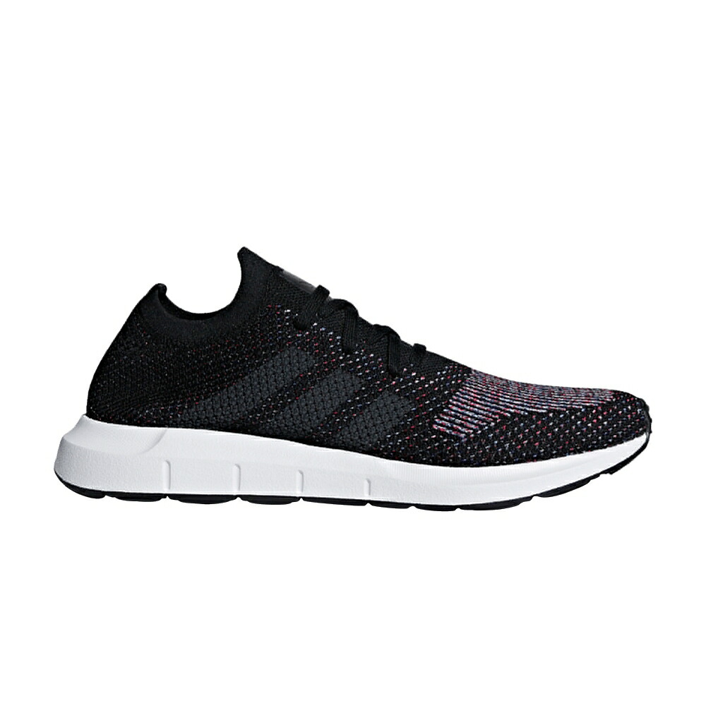 アディダス ラン 黒色 ブラック コア 灰色 グレー CORE GREY スニーカー メンズ ADIDAS SWIFT RUN PRIMEKNIT BLACK / CORE BLACK GREY MEDIUM GREY