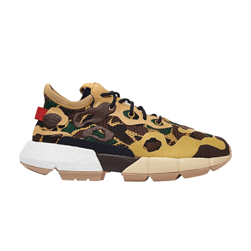 アディダス 茶色 ブラウン コア 黒色 ブラック P.O.D. S3.2 TAN CAMO スニーカー メンズ ADIDAS ML / PYRITE BROWN CORE BLACK