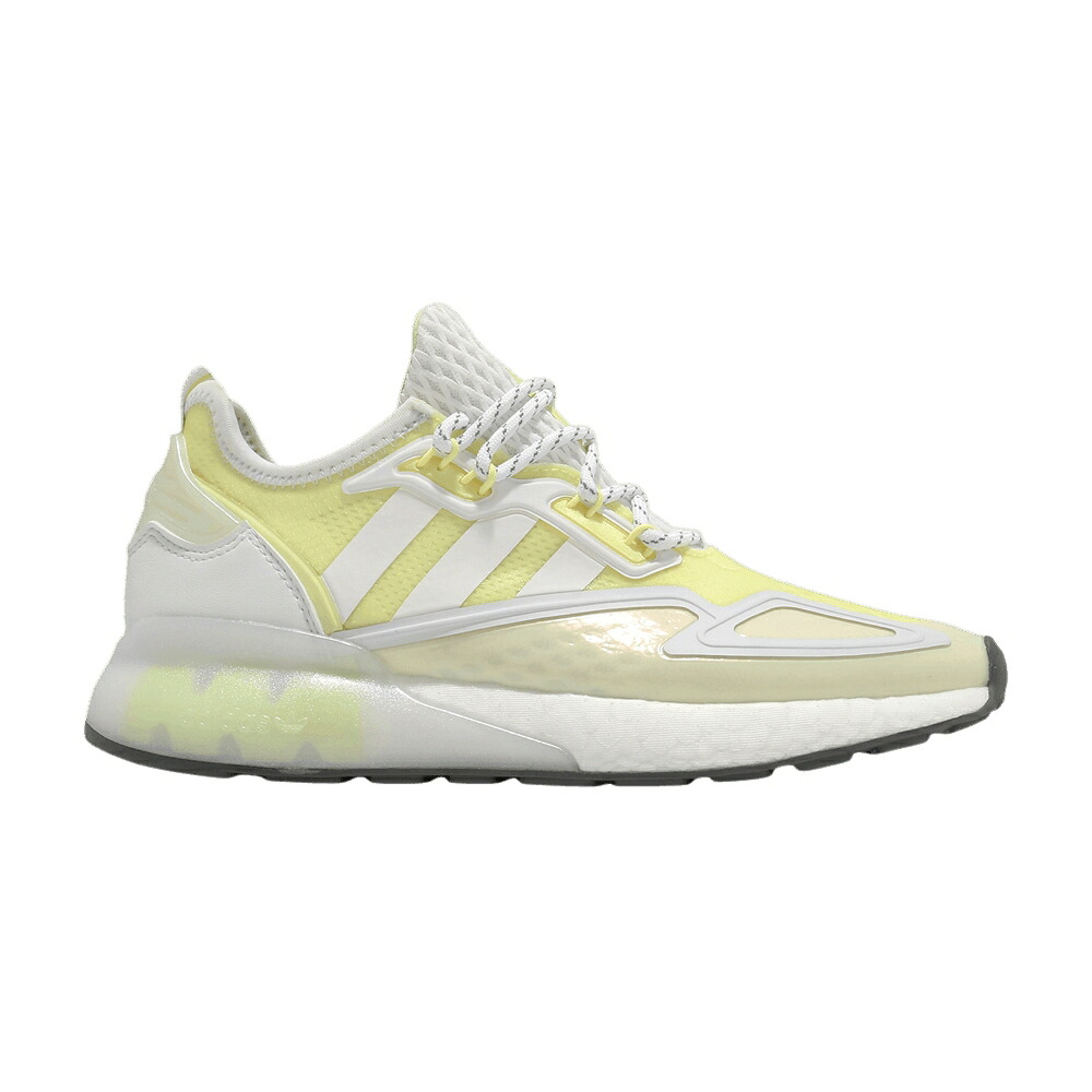 アディダス ブースト 黄色 イエロー 白色 ホワイト 'WHITE TINT' スニーカー レディース ADIDAS WMNS ZX 2K BOOST YELLOW / FOOTWEAR WHITE FOOTWEAR WHITE｜スニケス