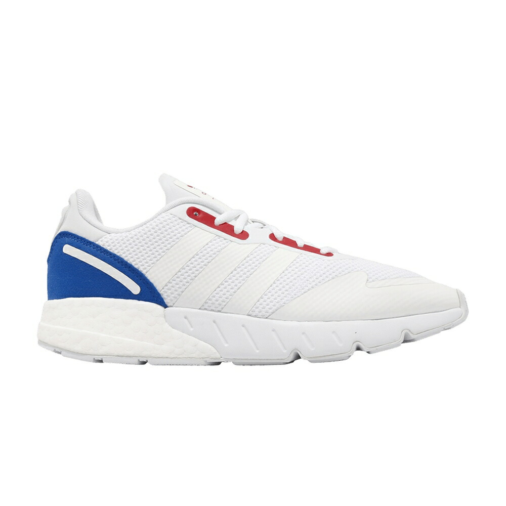 アディダス ブースト 白色 ホワイト 青色 ブルー 赤 レッド WHITE BLUE スニーカー メンズ ADIDAS ZX 1K BOOST / WHITE BLUE RED