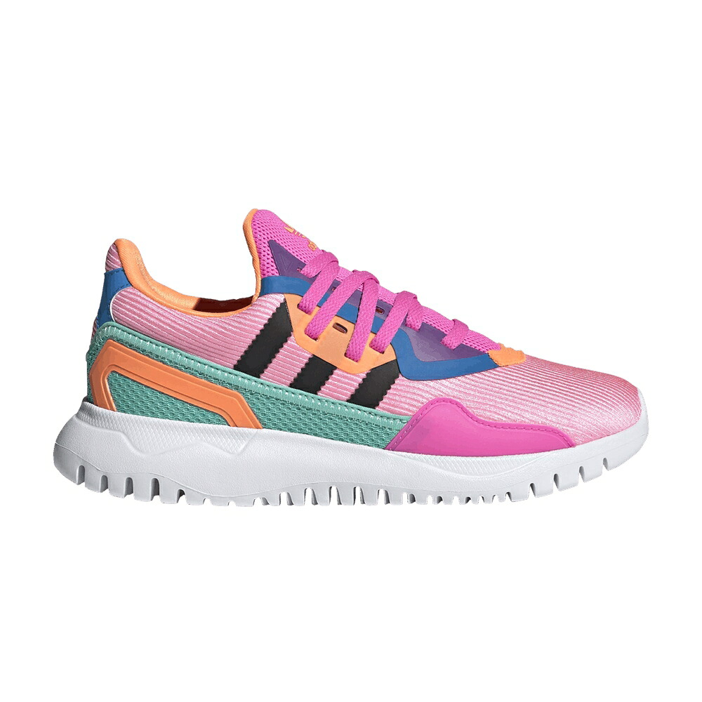アディダス オリジナルス コア 黒色 ブラック 'HYPER POP' スニーカー メンズ ADIDAS ORIGINALS FLEX J / HYPER POP CORE BLACK SCREAMING｜スニケス