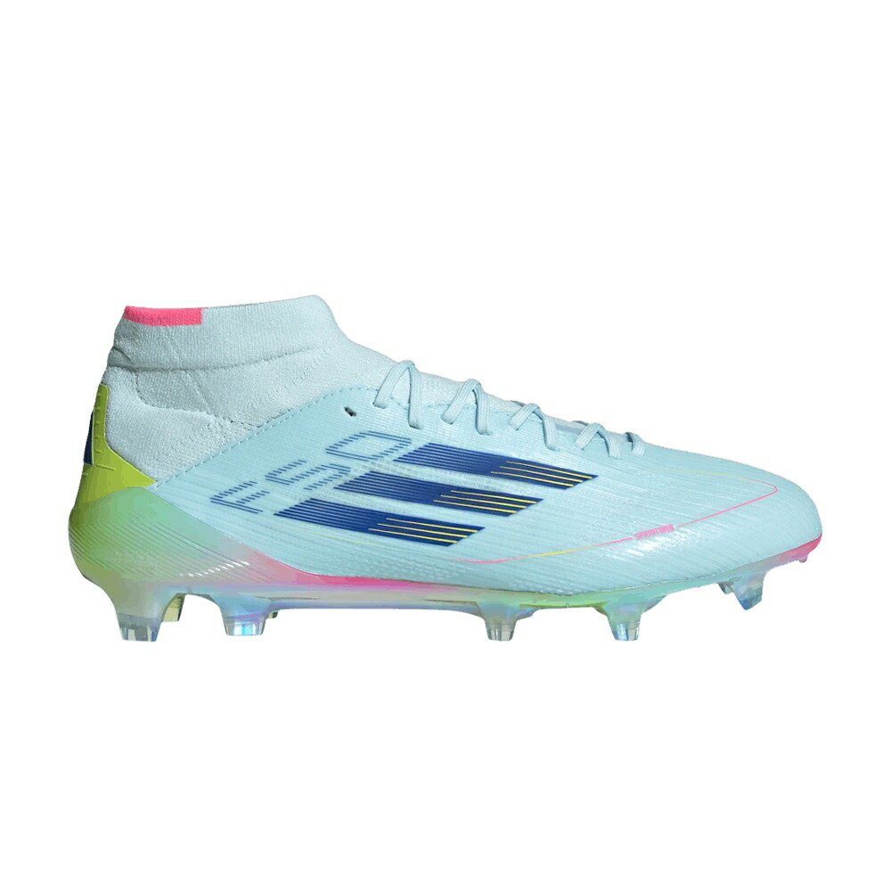 アディダス アディゼロ エリート ミッド アイコン 青色 ブルー TELLAR PACK スニーカー レディース ADIDAS WMNS ADIZERO F50 ELITE MID FG ICON / ALMOST BLUE SEMI LUCID BLUE SEMI