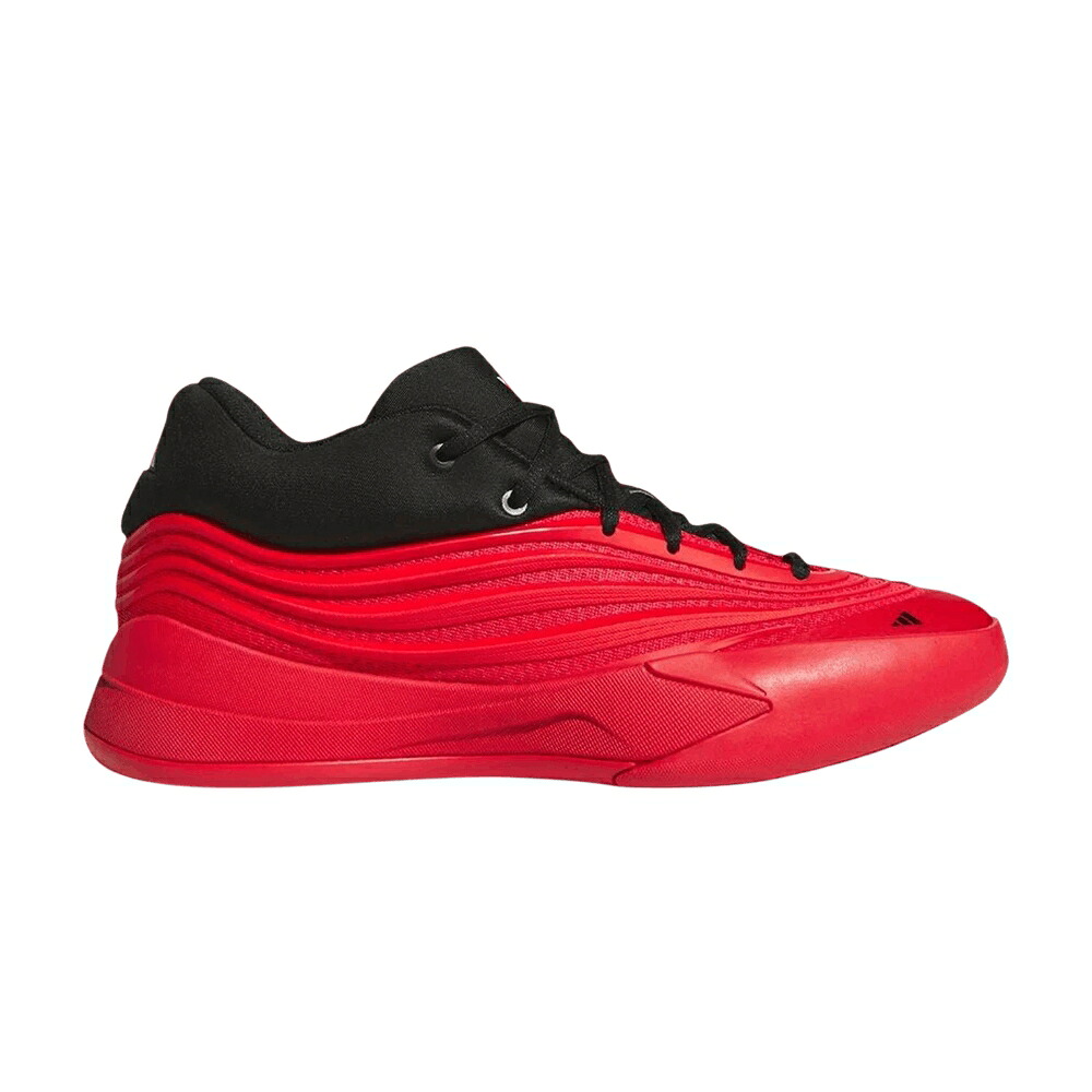 アディダス ピュア コア 黒色 ブラック 銀色 シルバー 'DOLLA RED' スニーカー メンズ ADIDAS DAME X / PURE RUBY CORE BLACK SILVER
