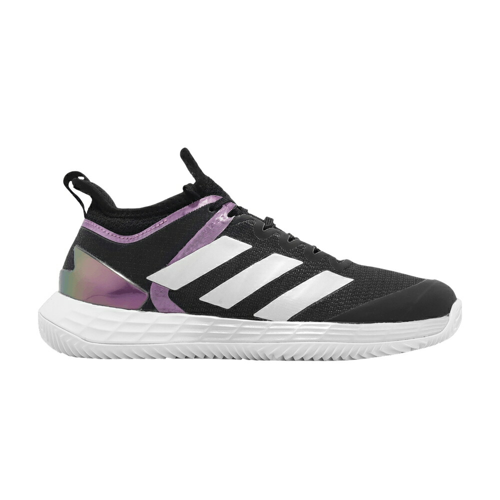 アディダス アディゼロ コア 黒色 ブラック 銀色 シルバー BLACK IRIDESCENT スニーカー レディース ADIDAS WMNS ADIZERO UBERSONIC 4 CLAY / CORE BLACK SILVER METALLIC CLOUD