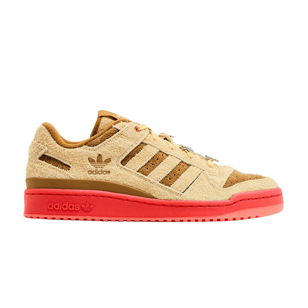 アディダス 討論会 赤 赤いこと 銅 ブロンズ DR. \u0027MAX\u0027 スニーカー メンズ ADIDAS SEUSS X FORUM LOW / OAT BRIGHT RED BRONZE STRATA 靴-メンズ靴