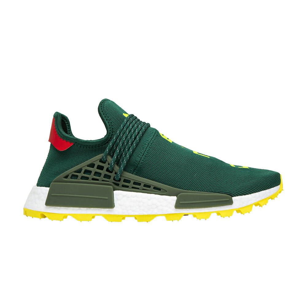 アディダス 緑 グリーン 黄色 イエロー 白色 ホワイト N.E.R.D. 'BBC EXCLUSIVE' スニーカー メンズ ADIDAS PHARRELL X NMD HUMAN RACE TRAIL / GREEN YELLOW WHITE