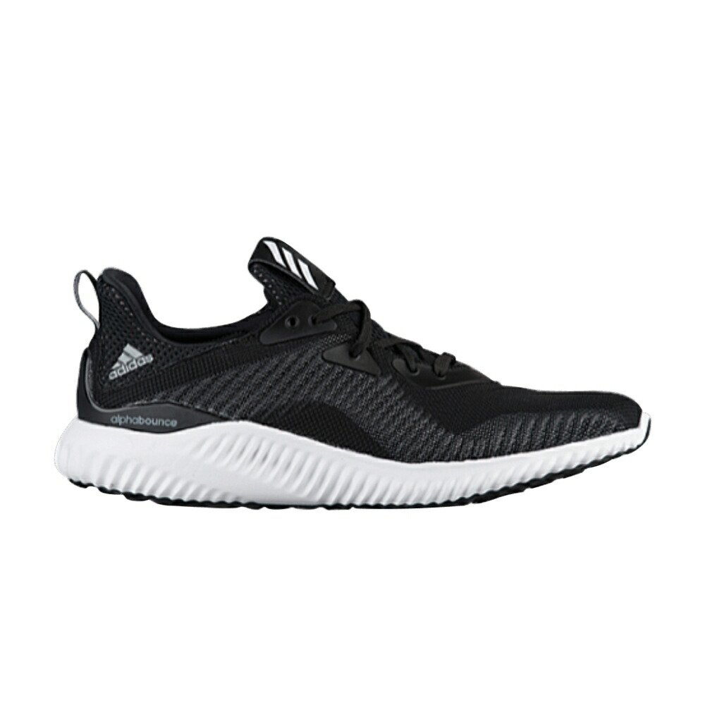 アディダス 黒色 ブラック 白色 ホワイト スニーカー メンズ ADIDAS ALPHABOUNCE / BLACK WHITE