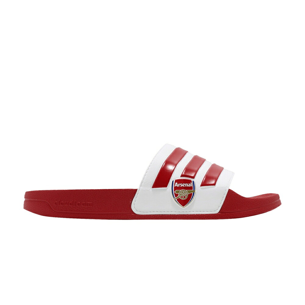 アディダス アディレッタ 白いこと 白いこと \u0027HOME 2020\u0027 スニーカー メンズ ADIDAS ARSENAL X ADILETTE SHOWER KIT / SCARLET SCARLET CLOUD WHITE